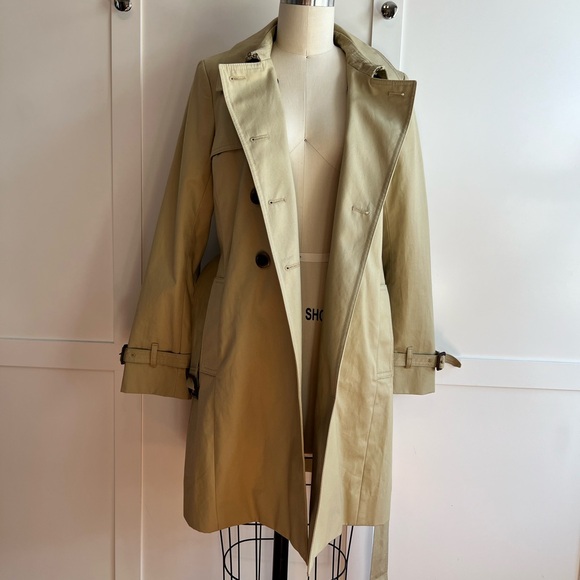 J. Crew Collection Icon Trench Coat, khaki, size 2 - Picture 4 of 13